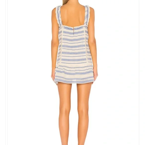 Tularosa Blue and White Striped Mini Dress - Picture 3 of 7